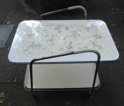 50s 60s tea trolley - 50s, serving