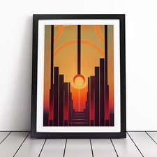 Art Deco Sunset No.1 Framed