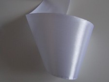 Wedding Car White Ribbon 75mm