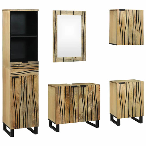 Bathroom furniture set with - bathroom,