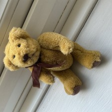 Vintage Small Cute Miniature Teddy Bear Mohair Articulate head Arms Legs