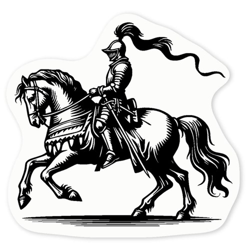 Knight horseback clear - on,
