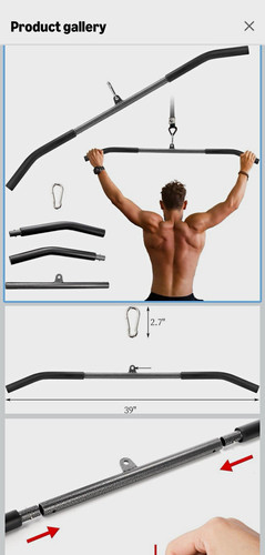Adjustable lat bar - in,