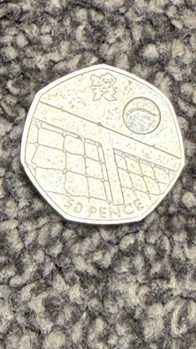Rare 50p olympic tennis - tennis, 2011