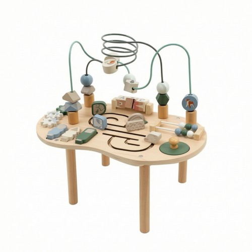 Wooden activity table with - wooden,