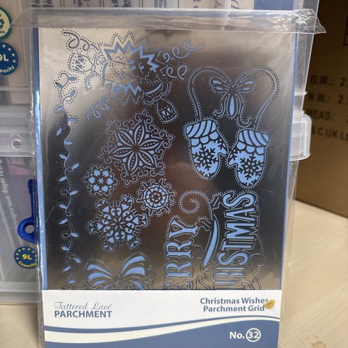 Tattered lace parchment - tattered,
