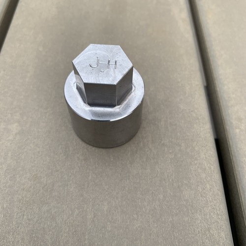 Locking wheel nut key - nut, for