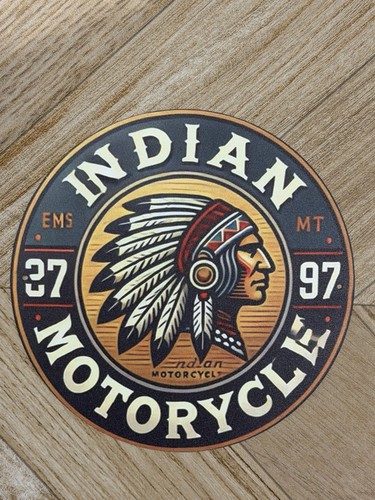 Indian motorcycle tin sign - motorcycle,