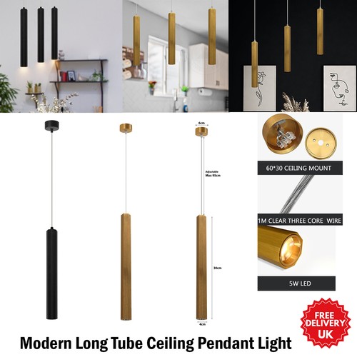 Modern led pendant long tube - led,