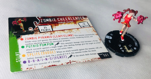 Horrorclix zombie cheerleader - zombie,