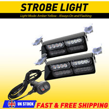 LED Roof Recovery Light Bar Amber Warning Strobe Flashing Magnetic Beacon 12-24v