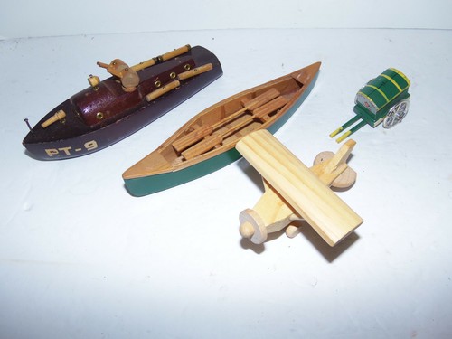 Lot vintage wood - 4,