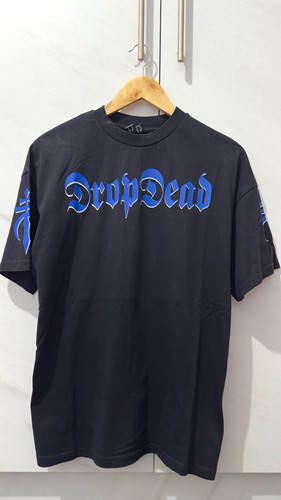 Drop dead black blue graphic - drop,