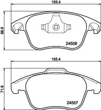 Mintex Front Brake Pad Set