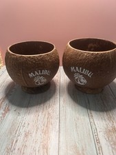 2 X RETRO GENUINE COCONUT CUPS
