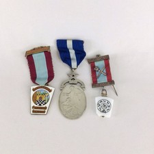 3 Masonic Medals Incl Eastern