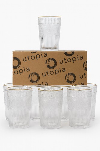 Utopia embossed drinking - utopia,