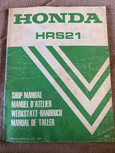 Honda shop manual hrs21 - hrs21,