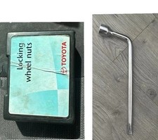 Genuine TOYOTA locking wheel nuts and wheel wrench wheel brace kit 21mm 