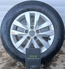 VW TRANSPORTER ALLOY WHEEL 16" WITH TYRE X1 SINGLE CARAVELLE T6 CLAYTON 