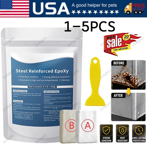 Steel reinforced epoxy putty - reinforced,