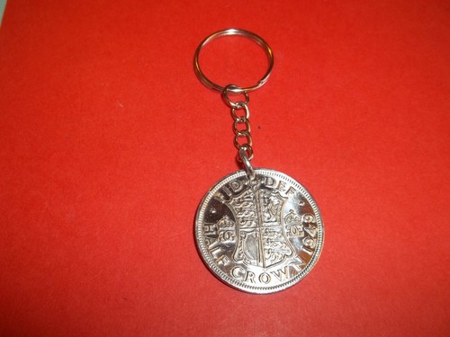 Half crown coin - crown, key