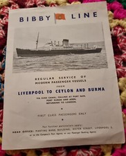 1950's. Bibby Line From