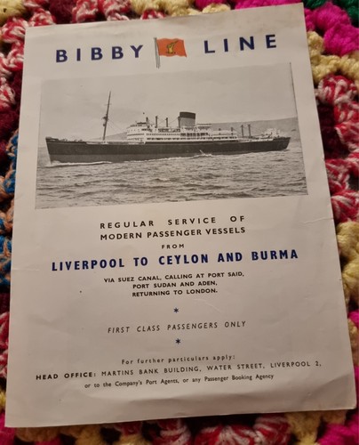 1950 bibby line - bibby, from