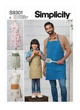 SIMPLICITY 9301 Childs & Adults Aprons Sewing pattern Sizes S-XL & S-XL