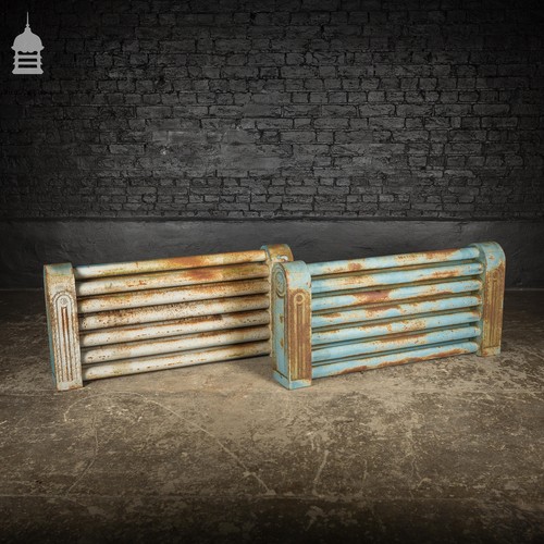 Cast iron radiators pair of - cast,