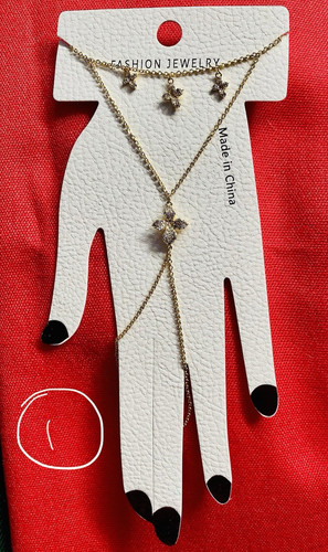 Gold silver tone clear - gold/silver, crystal