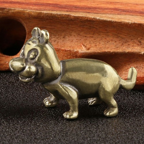 Vintage brass tiger statue - vintage,
