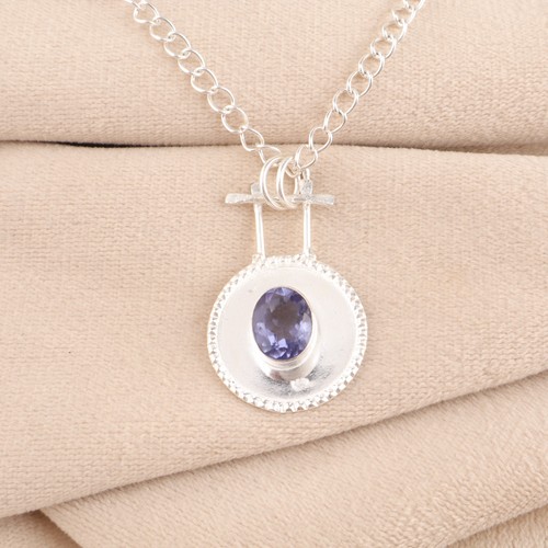 Iolite gemstone 925 sterling - iolite,