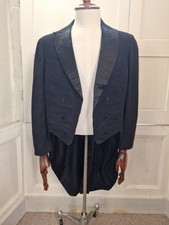 Mens Antique Victorian Evening Tail Coat  42" Chest Black