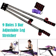 3 Bar 9 Hole Leg Stretcher Adjustable Split Legs Stretching Flexibility Machine