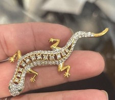 Vintage Gold Tone Lizard
