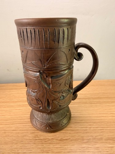Vintage stoneware tiki mug - vintage,