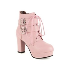 Women's High Heel Boots Buckle