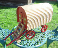 (#206) wooden  model gypsy camper caravan   (pick Up only)