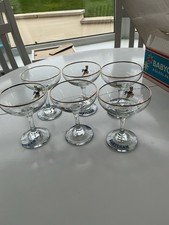 Set Of 6 Vintage Babycham Stem