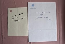 " BARBARA CASTLE & TONY BENN "   LABOUR PARTY  HAND SIGNED ON HEADED PAPER.