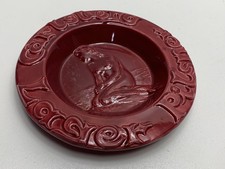 Vintage Carlsberg Lager Pilsner Red Mermaid Ashtray Circa 1950s 