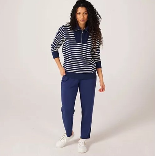 Ruth langsford half zip - langsford, stripe