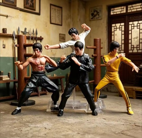 4pcs 8cm bruce lee - bruce,