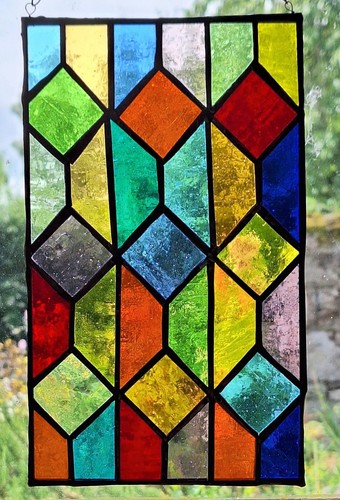 Stained glass panel - glass,