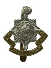 Very Nice Example Of A Royal Sussex Regiment Cap Badge