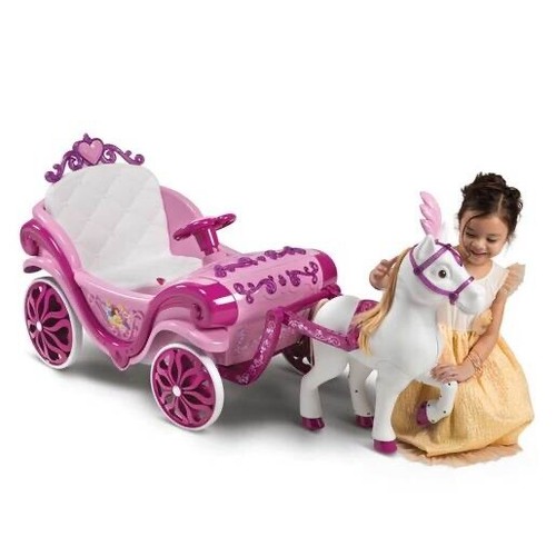 Ride horse carriage kids - on,