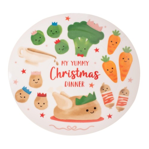 Christmas dinner plate - christmas,