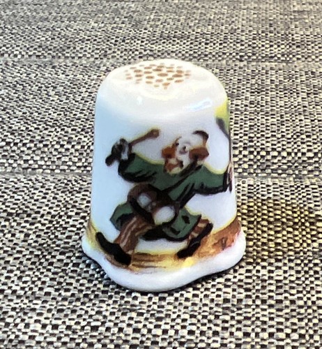 Vintage clown parade thimble - clown,