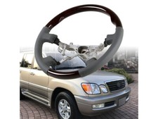 Steering Wheel Wood Grain Leather For Toyota Land Cruiser 100 Lexus LX470 98-02